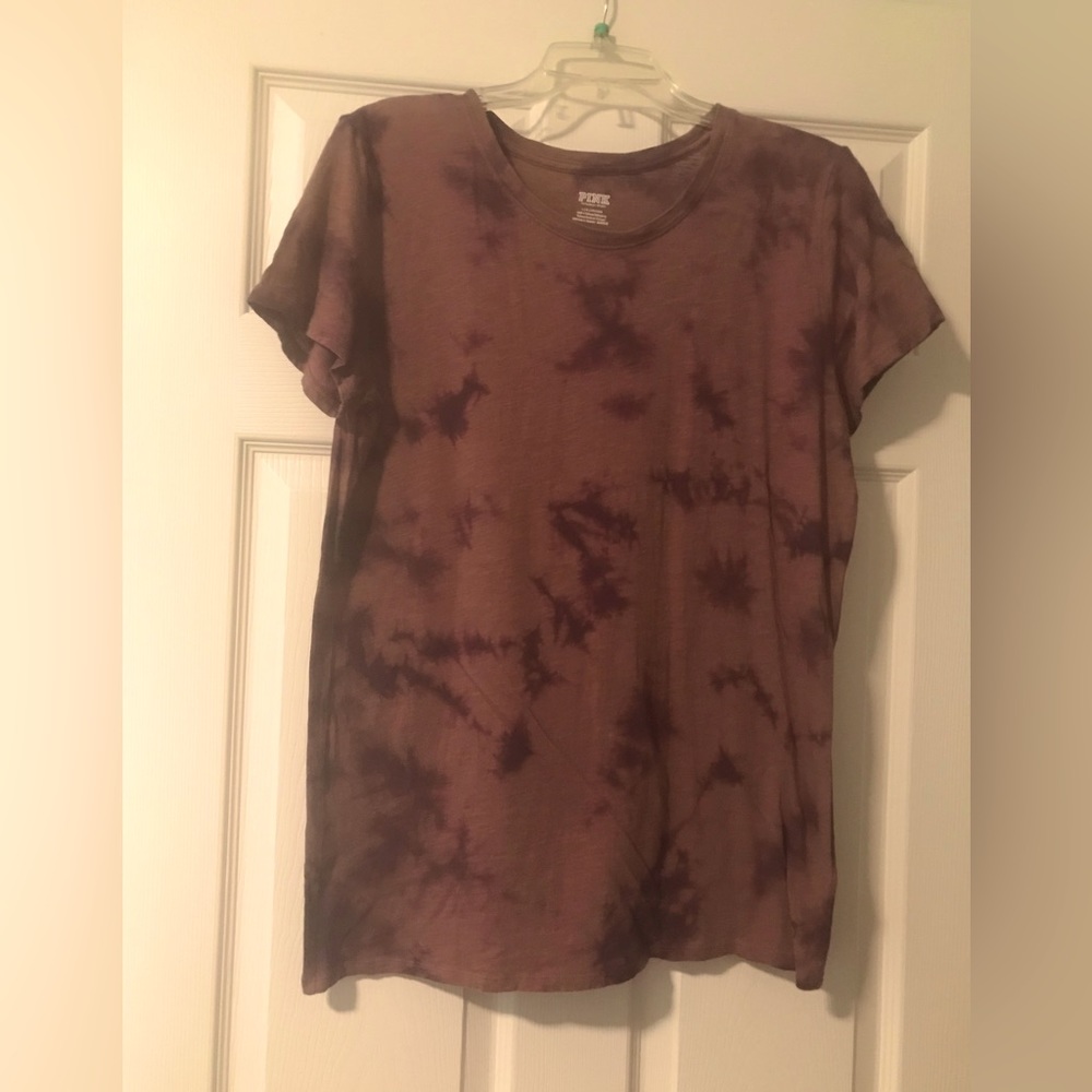 NWOT VS Pink short sleeve tie-dyed tee